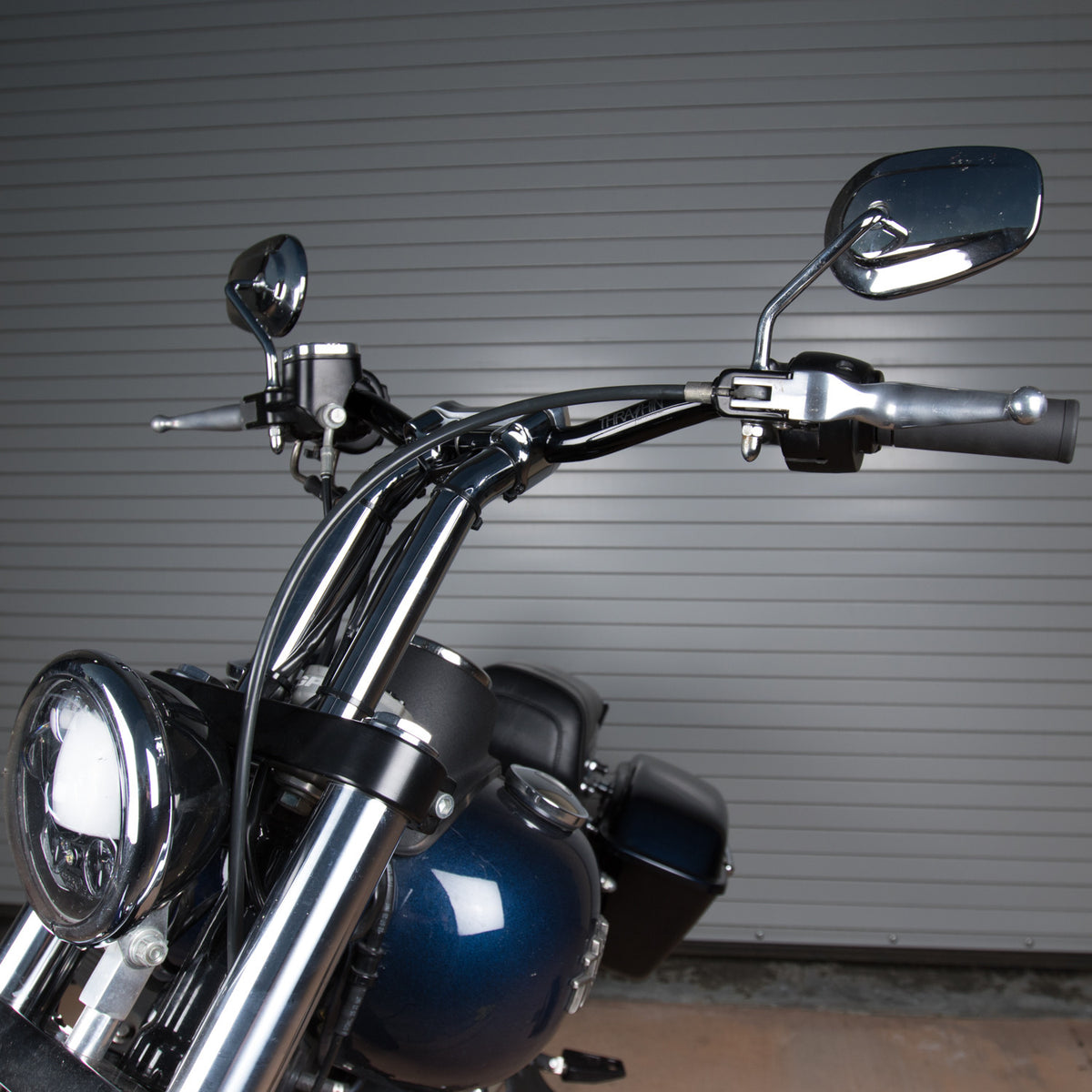 Thrashin Low Bend black handlebar installed; other parts not included