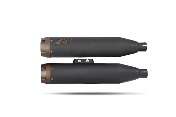 Zard Overlapped Slip-Ons Muffler for HD-SOFTAIL M8 — ZHD032S10SBO-B