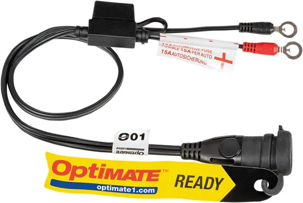 TecMate OptiMate™ Battery Lead with Ring Terminal — 20 Pack — O01JARBLA