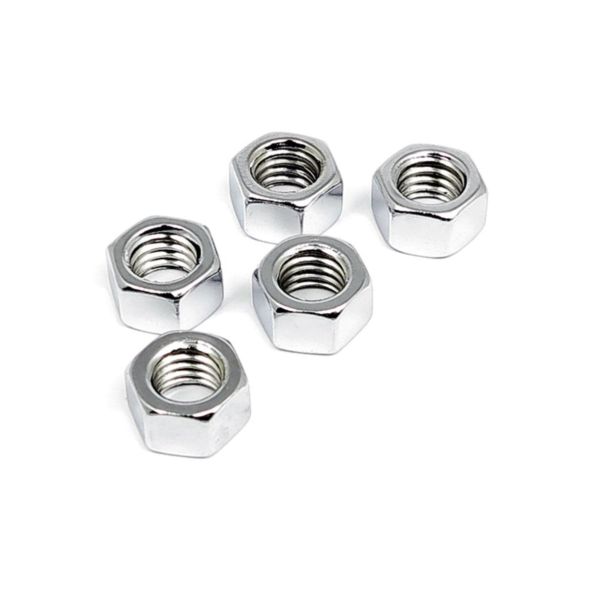 1/2-13 inch hex nut chrome - 25 pack