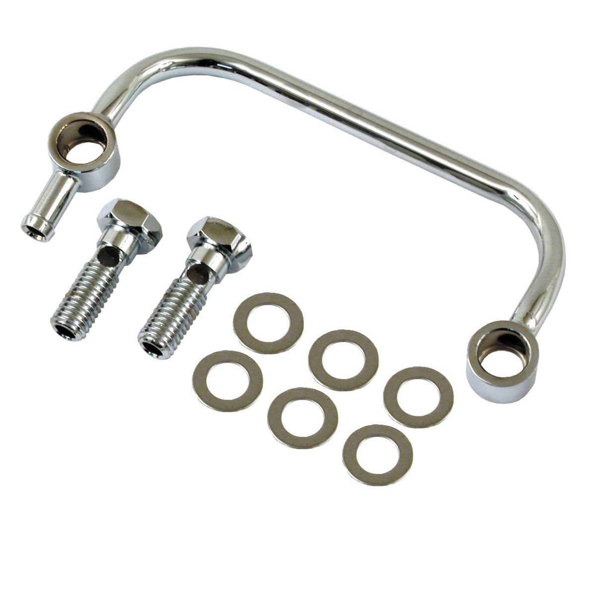 Air cleaner breather kit. Chrome
