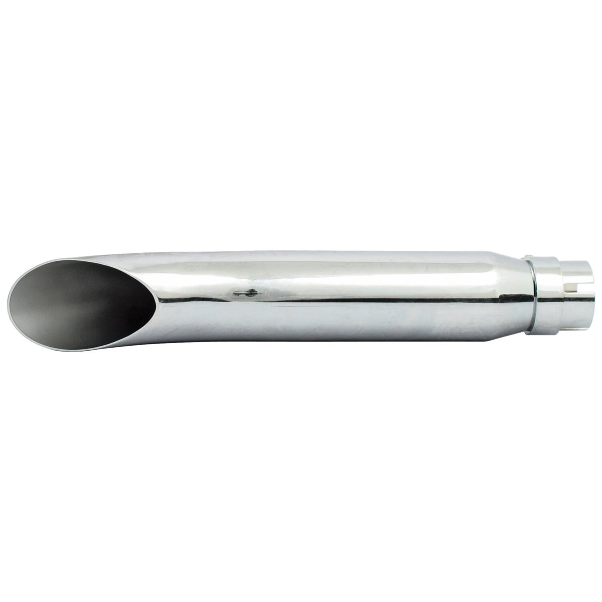 Turn out universal muffler 16" long chrome