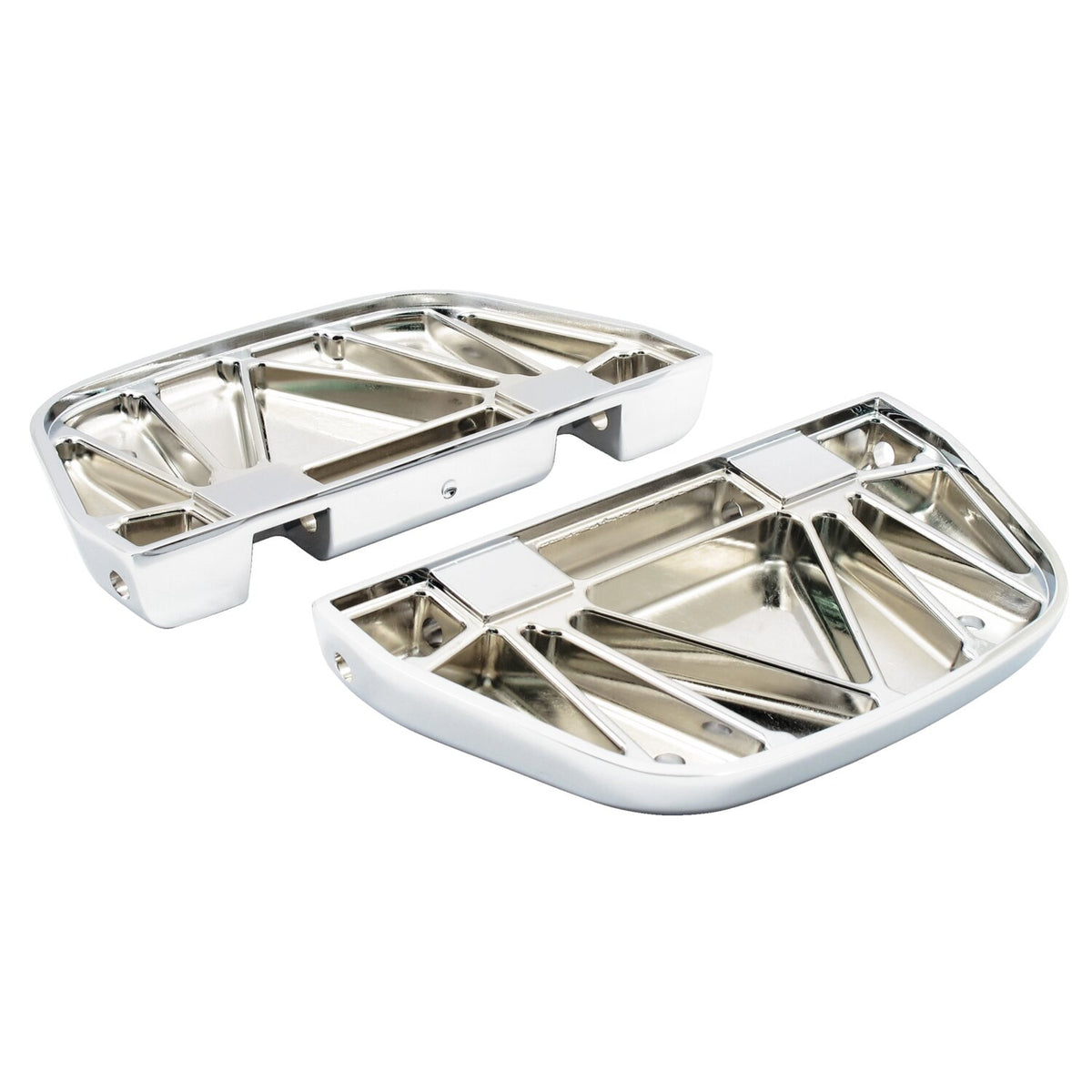 Passenger floorboards. Chrome