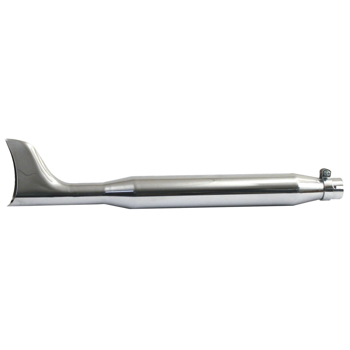 Fishtail universal muffler 30" long chrome