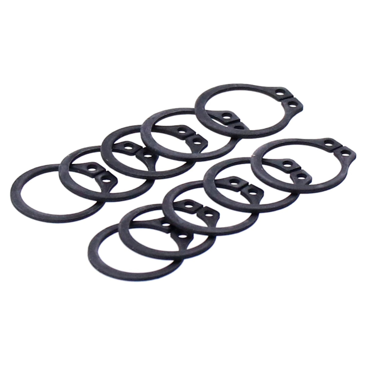 Retaining ring, clutch foot control rod end