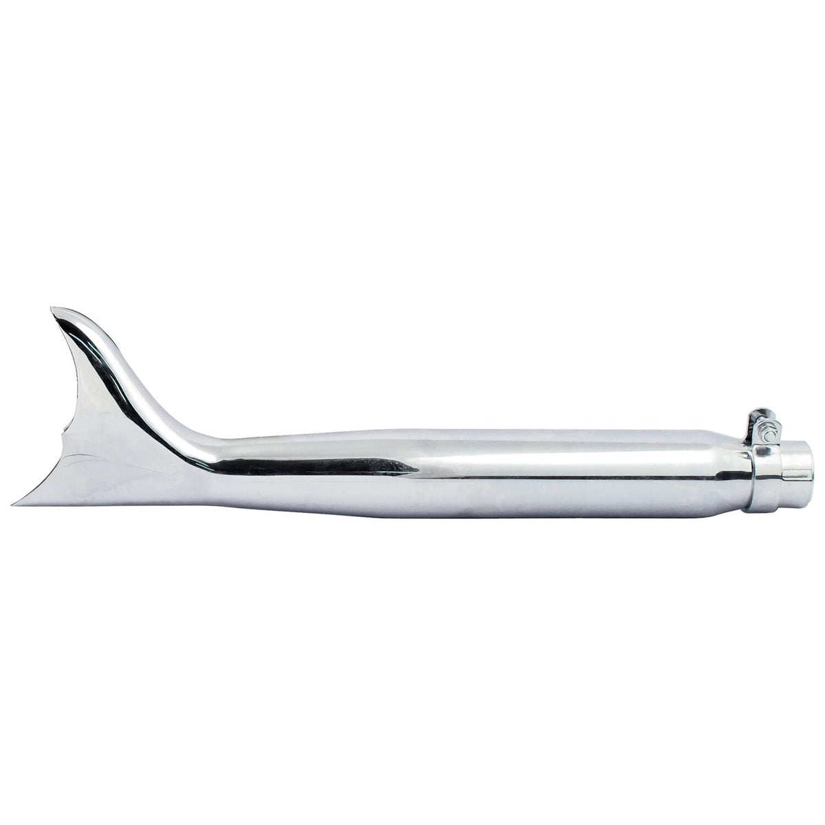 Batwing Fishtail universal muffler 22" long chrome