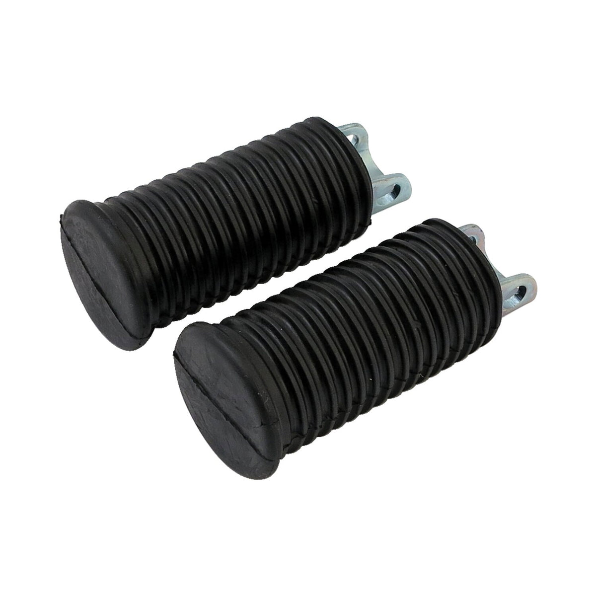 OEM style footpegs, large diameter. Black