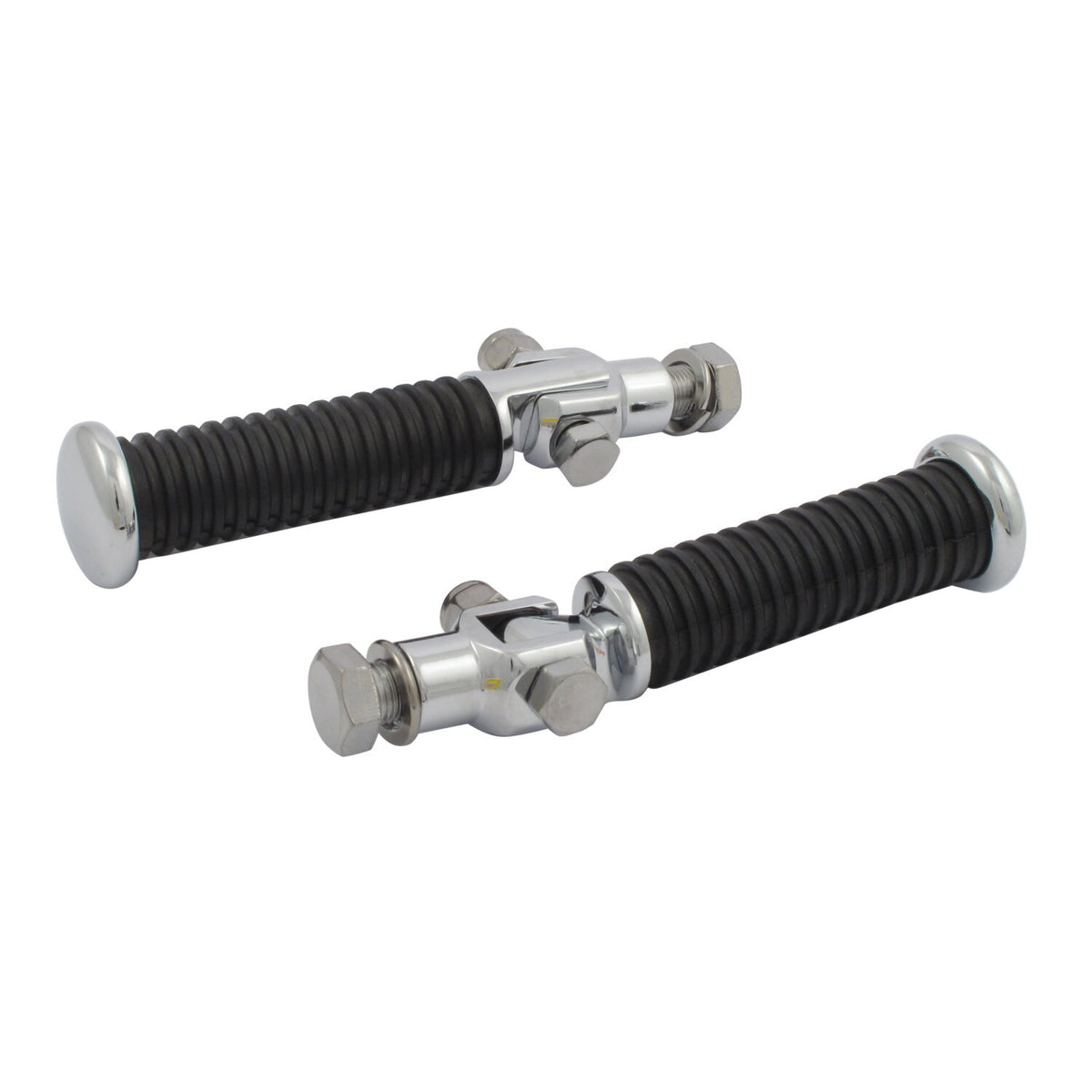OEM style passenger foot peg kit. Chrome