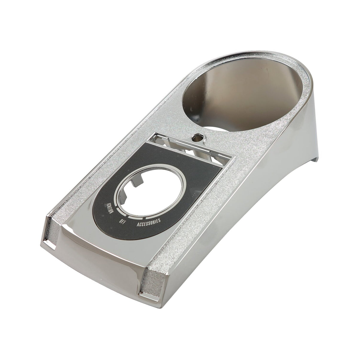 Die-cast aluminum dash cover, 00-10 style. Chrome