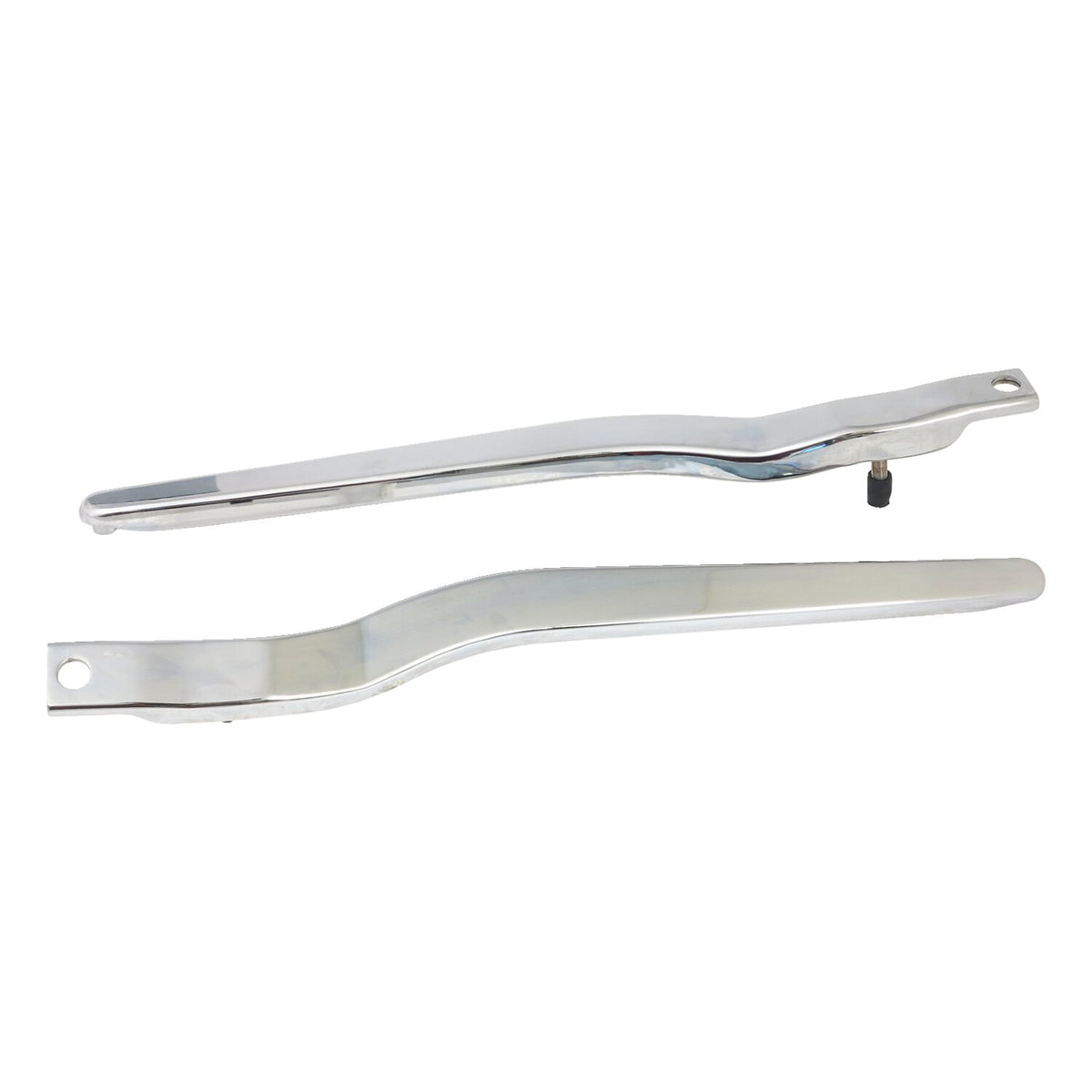58-84 FL fender struts. Smooth. Chrome