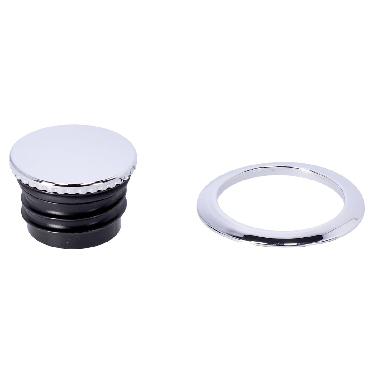 Pop-up gas cap set. Chrome