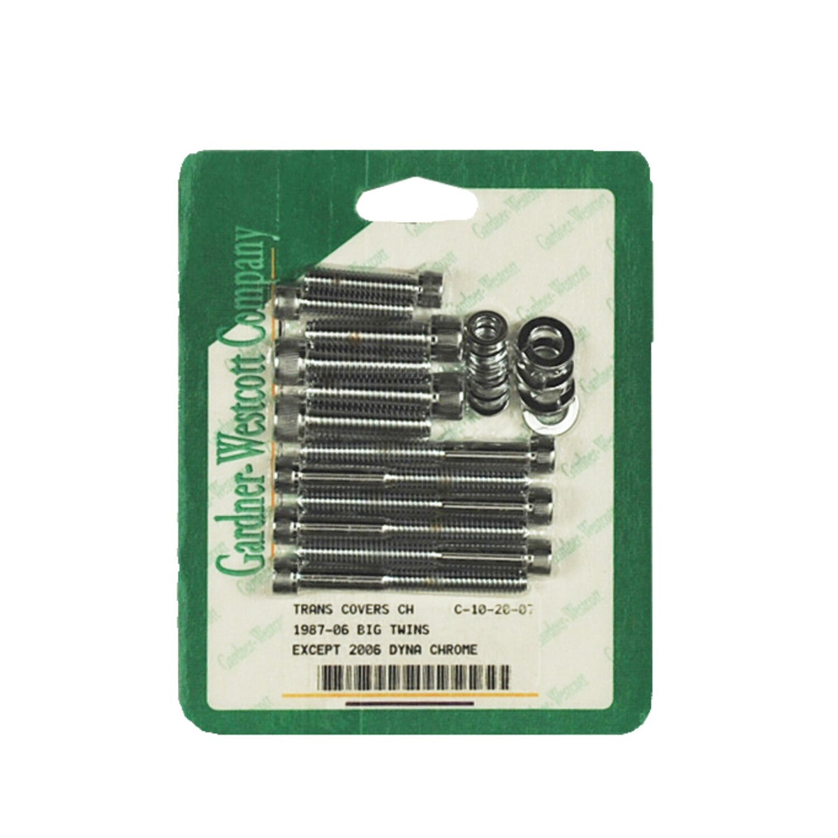 GW, transmission side cover screw kit. Chrome Allen head