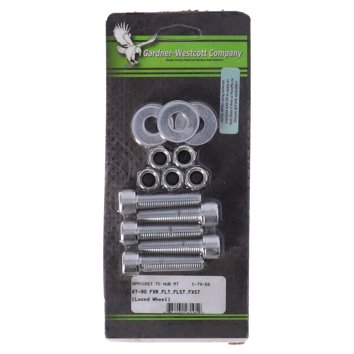 GW, rear belt pulley mount kit, allen chrome