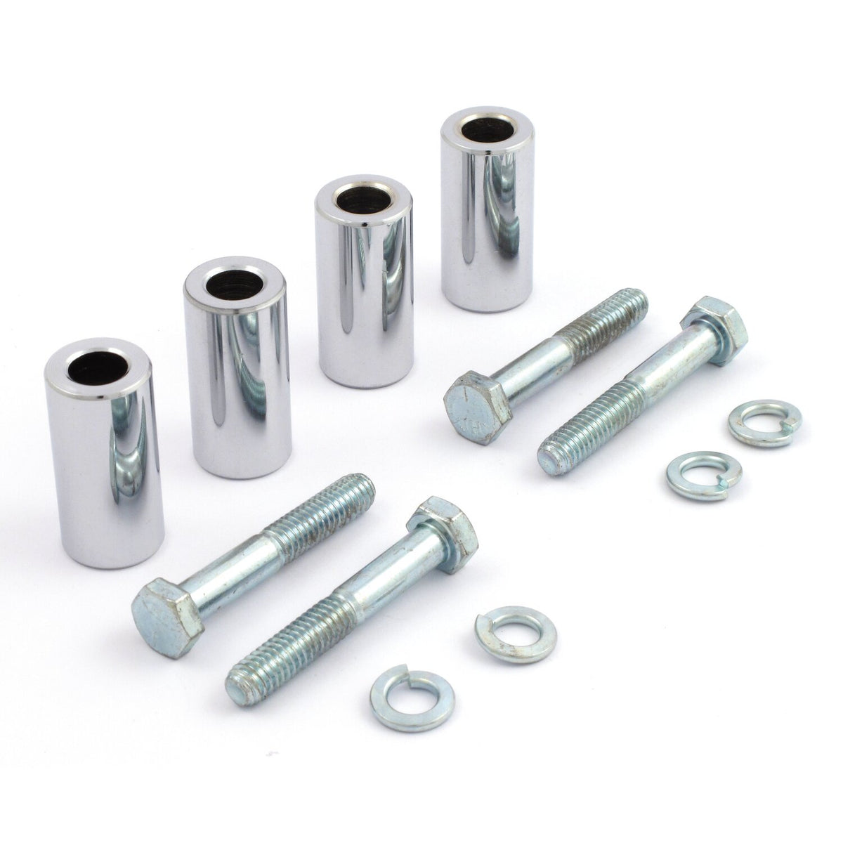Narrow to Wide Glide fender kit. Chrome