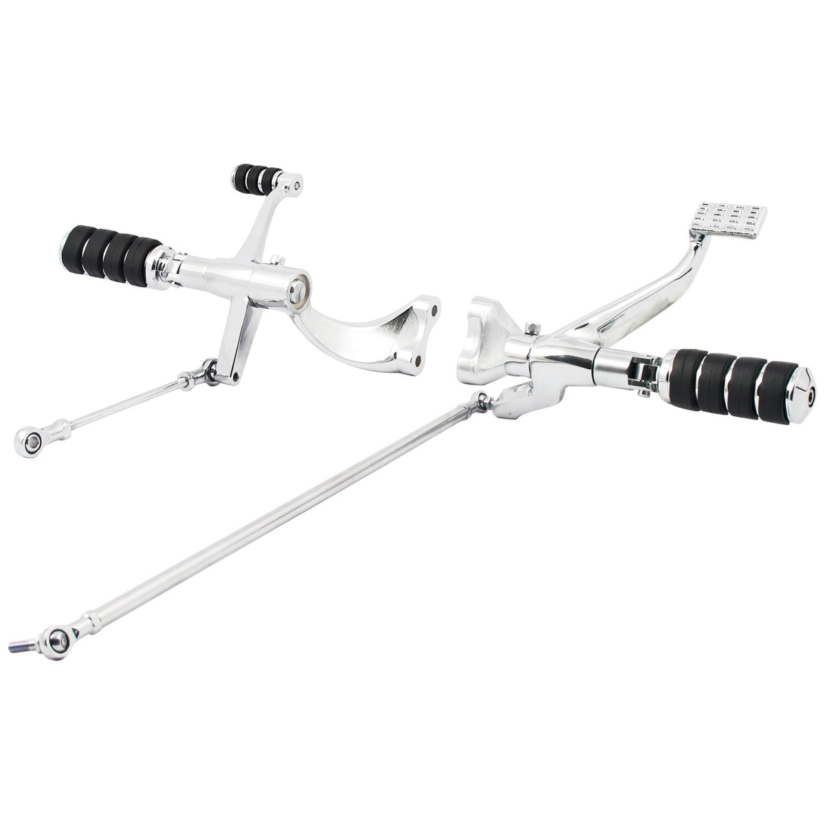 Evo XL forward control kit. ISO pegs. Chrome