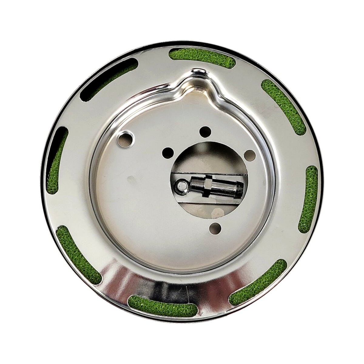 7" round air cleaner assembly. Chrome