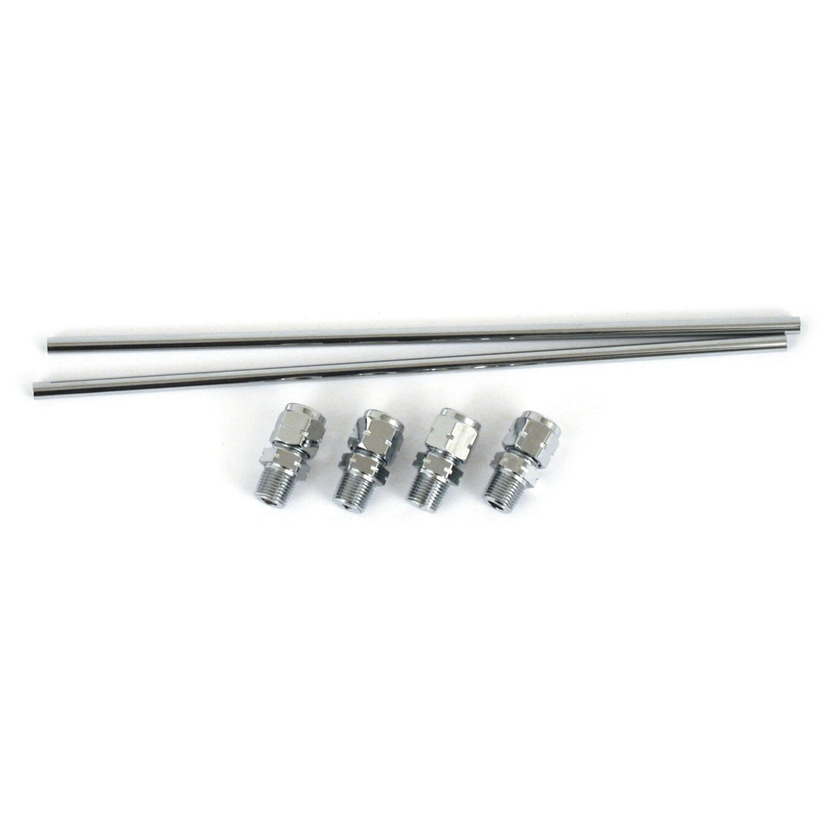 Sportster rocker box oil line kit. Chrome