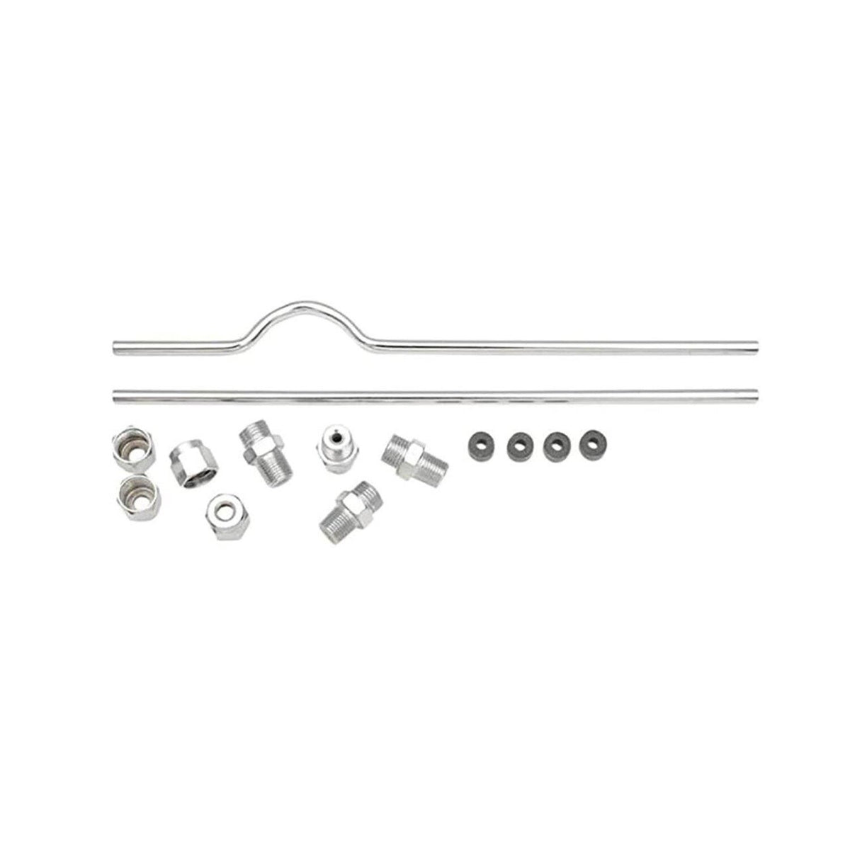 Sportster rocker box oil line kit. Chrome
