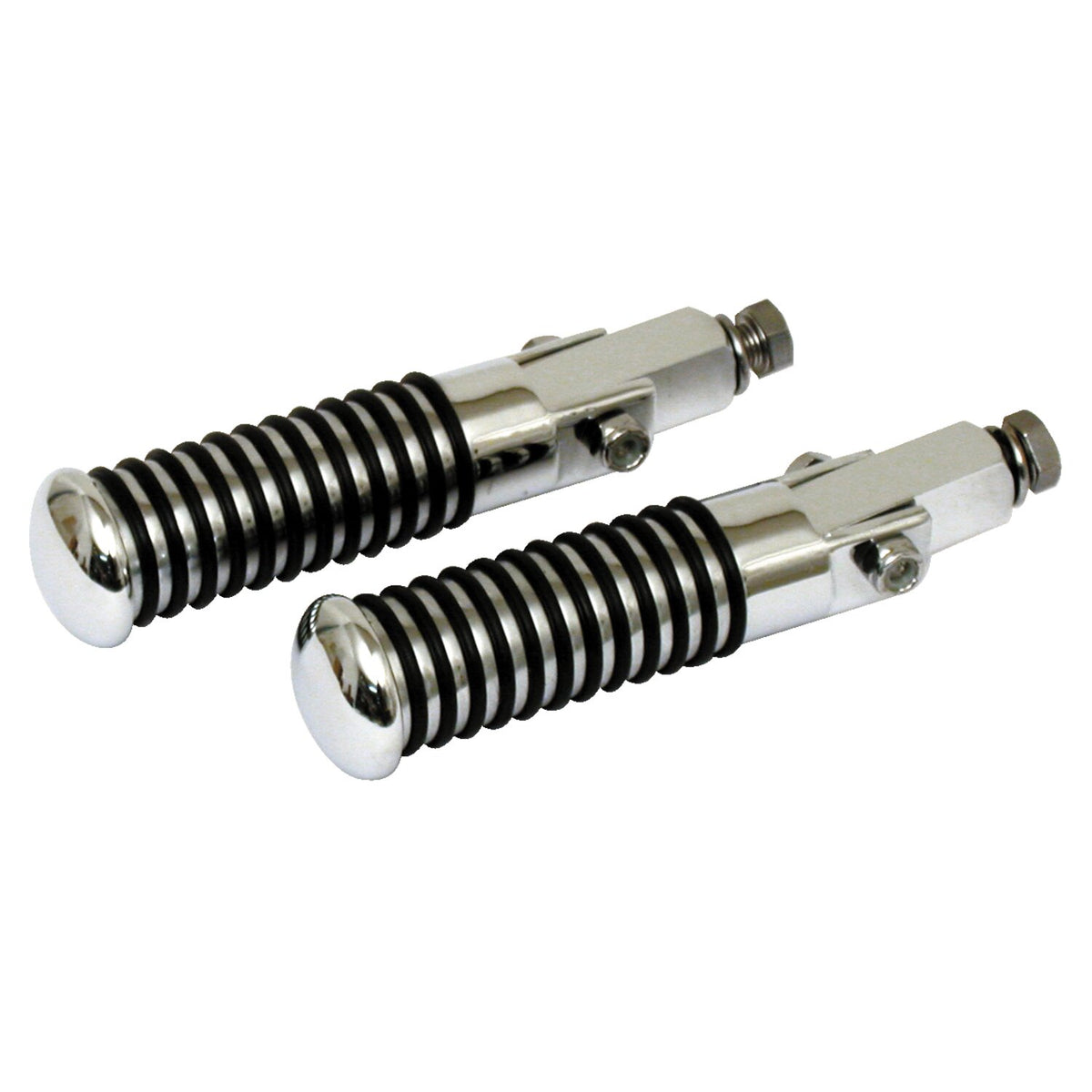 Sundance O-ring foot pegs. universal 3/8-24 mount. Chrome
