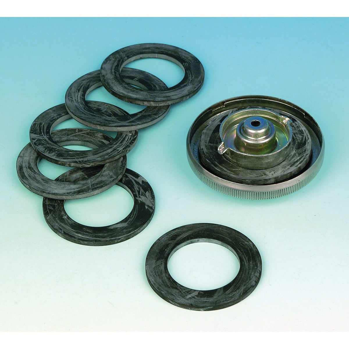 James, bajonet gas cap gasket. Thin