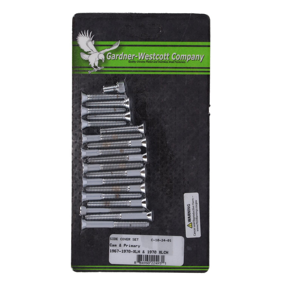 XL side cover mount kit, chrome allen