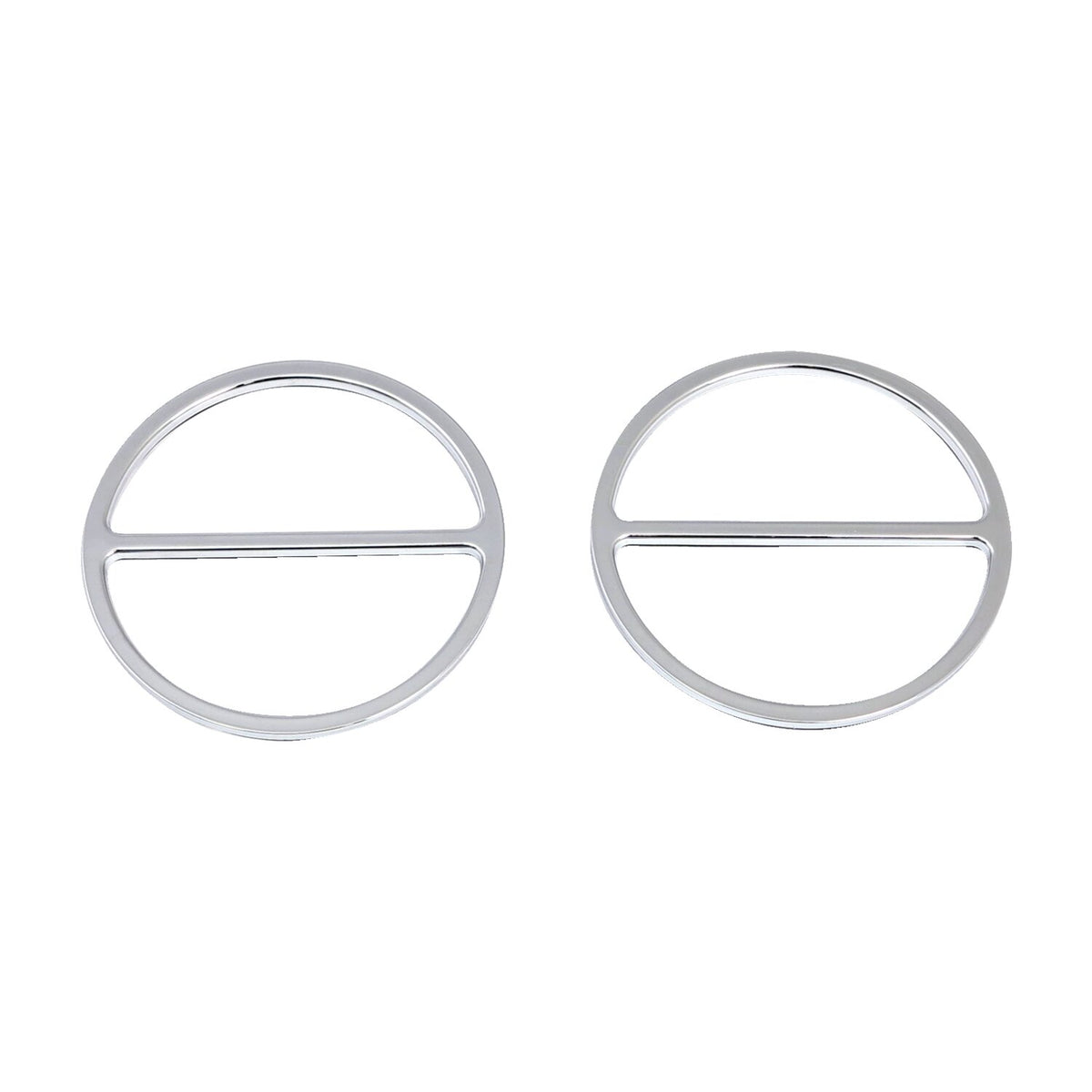 Speaker trim cover, front. Chrome