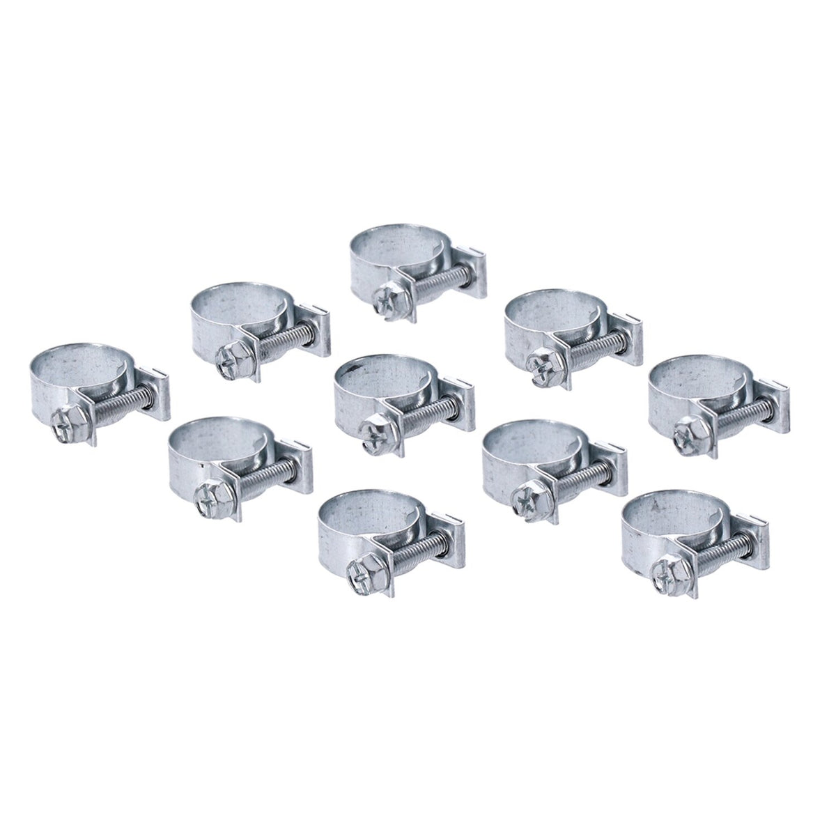 Aba hose clamps, 17mm for 3/8" hose. Zinc plated