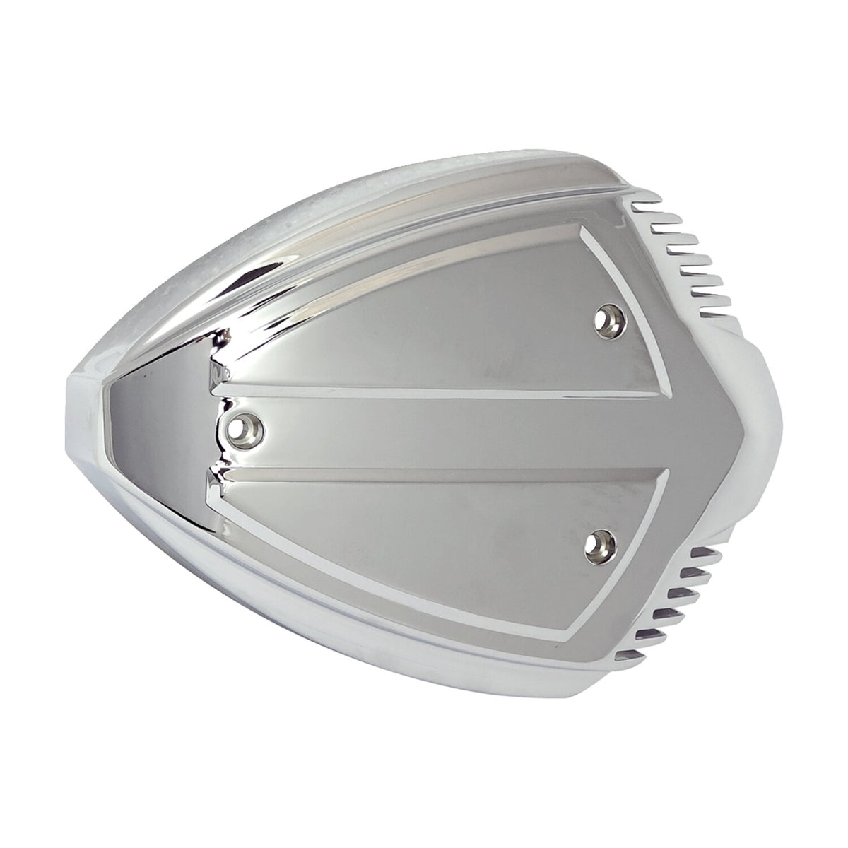 Wedge air cleaner assembly. Chrome