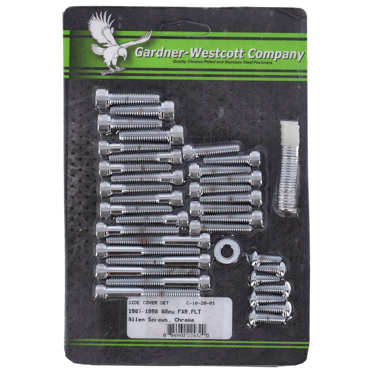 Big Twin side cover mount kit, chrome allen