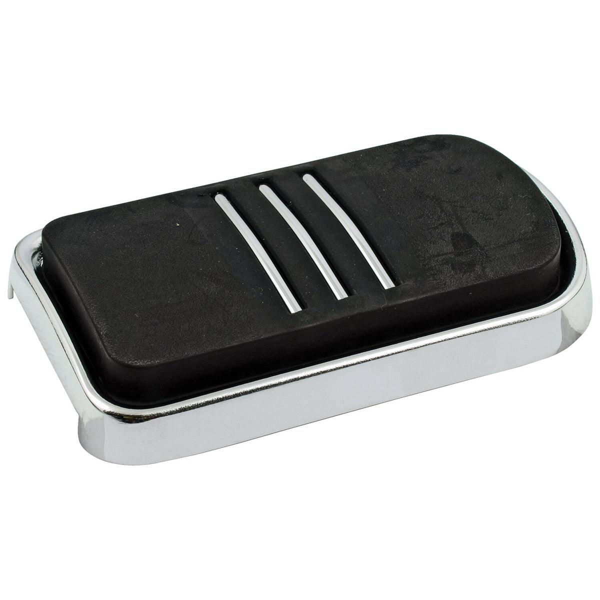 Brake pedal pad, Tri-Rail. Chrome