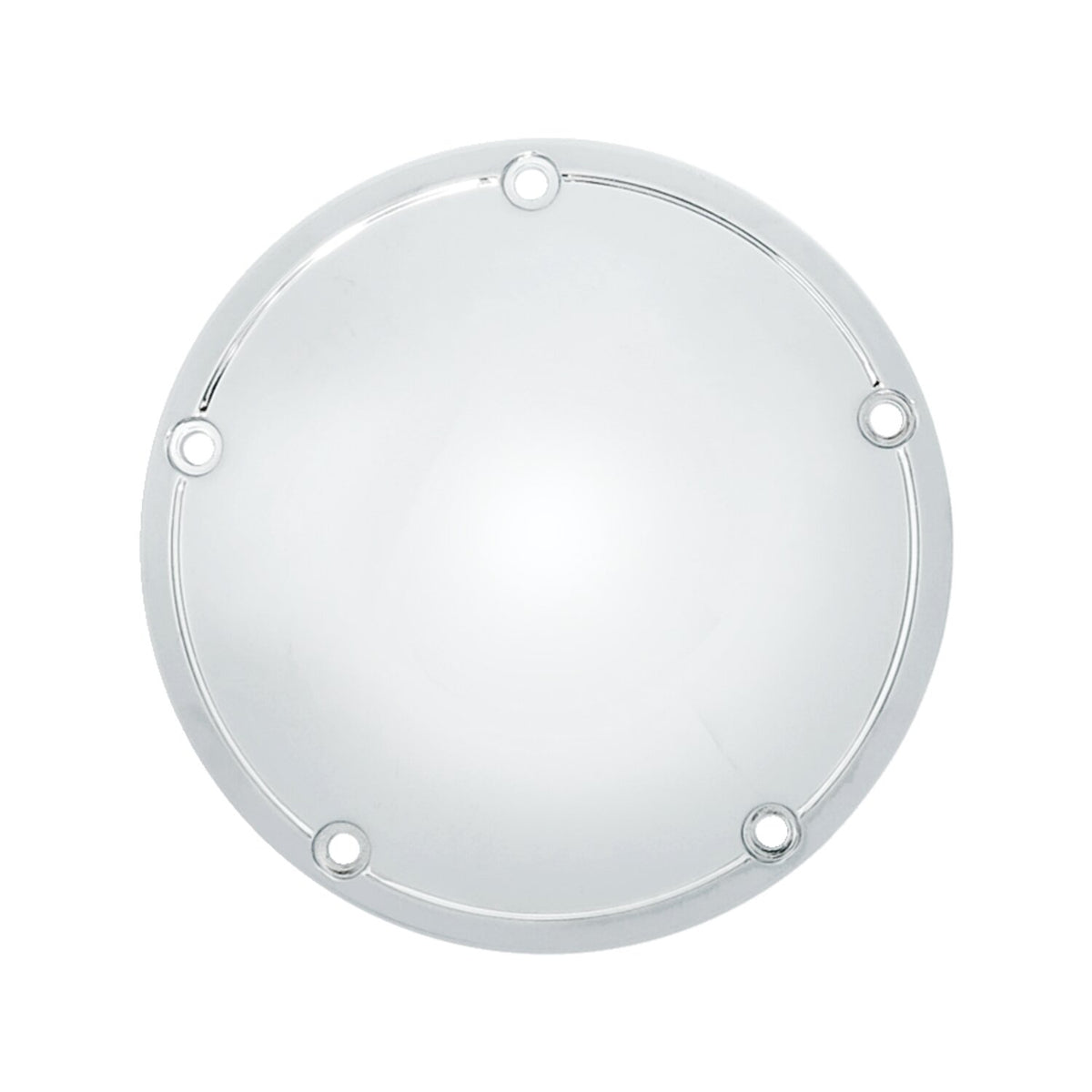 Derby cover, OEM style Domed. Chrome