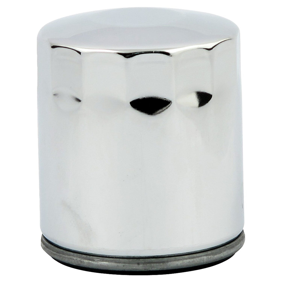 MCS, spin-on oil filter. Chrome