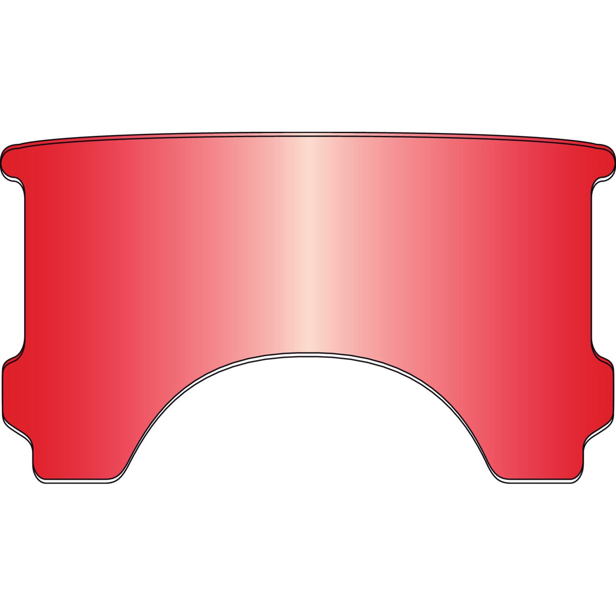 National Cycle, repl. adj. lower window (style C). Red