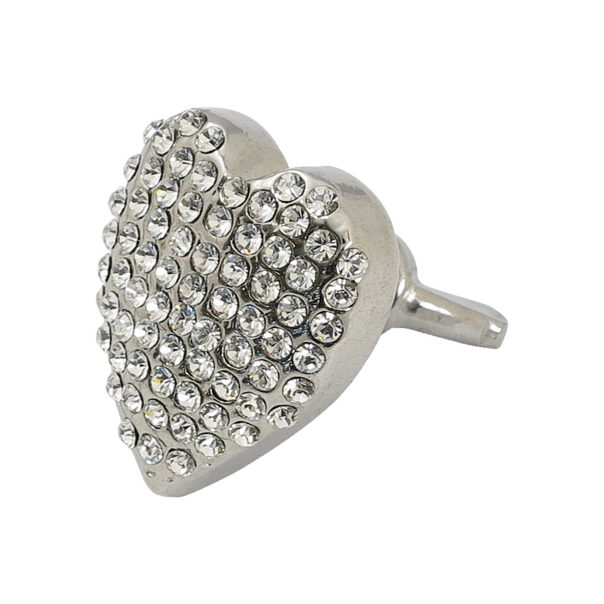 License plate mount kit Heart. Chrome/Diamonds