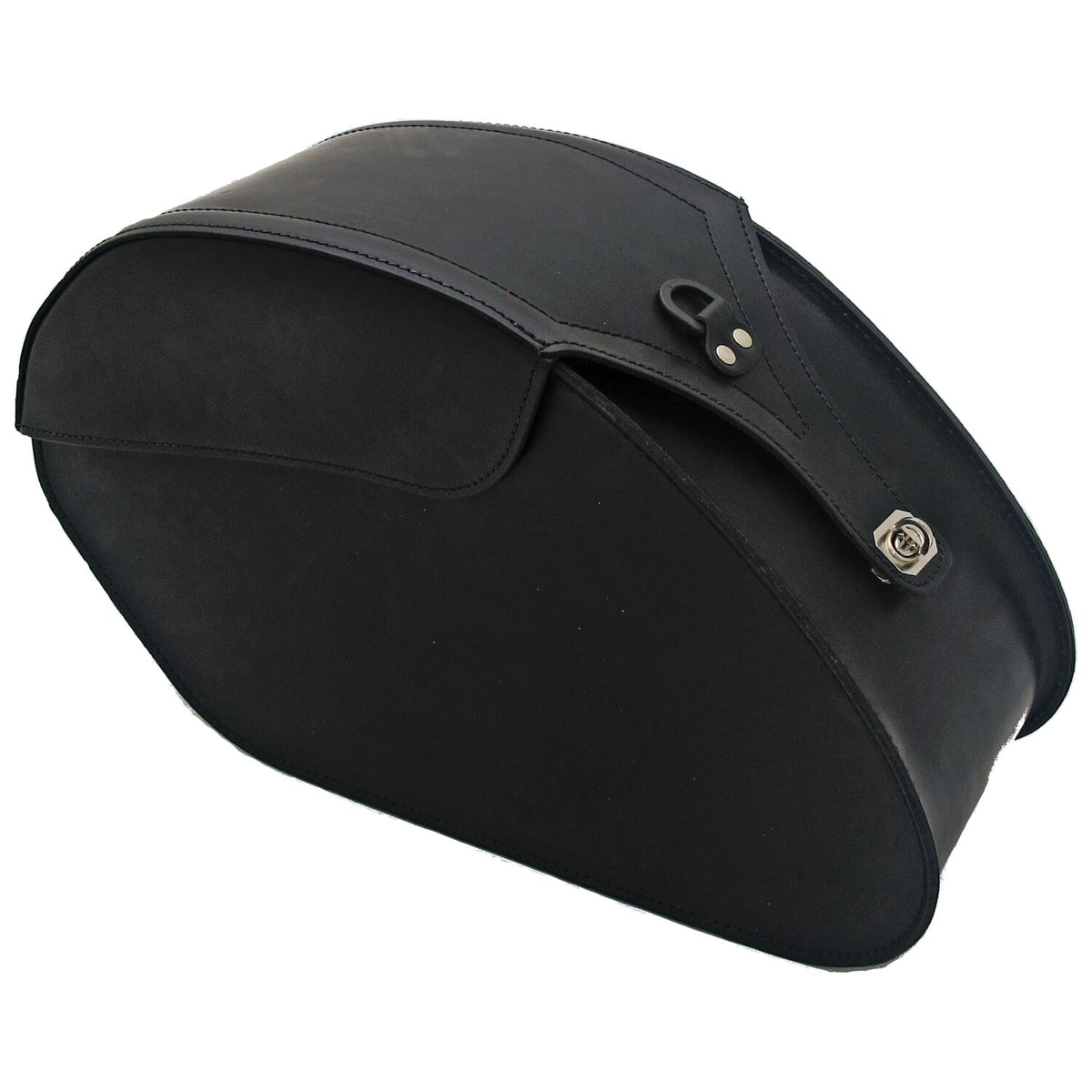 MCS, reinforced rigid leather saddlebag set. 28 liter