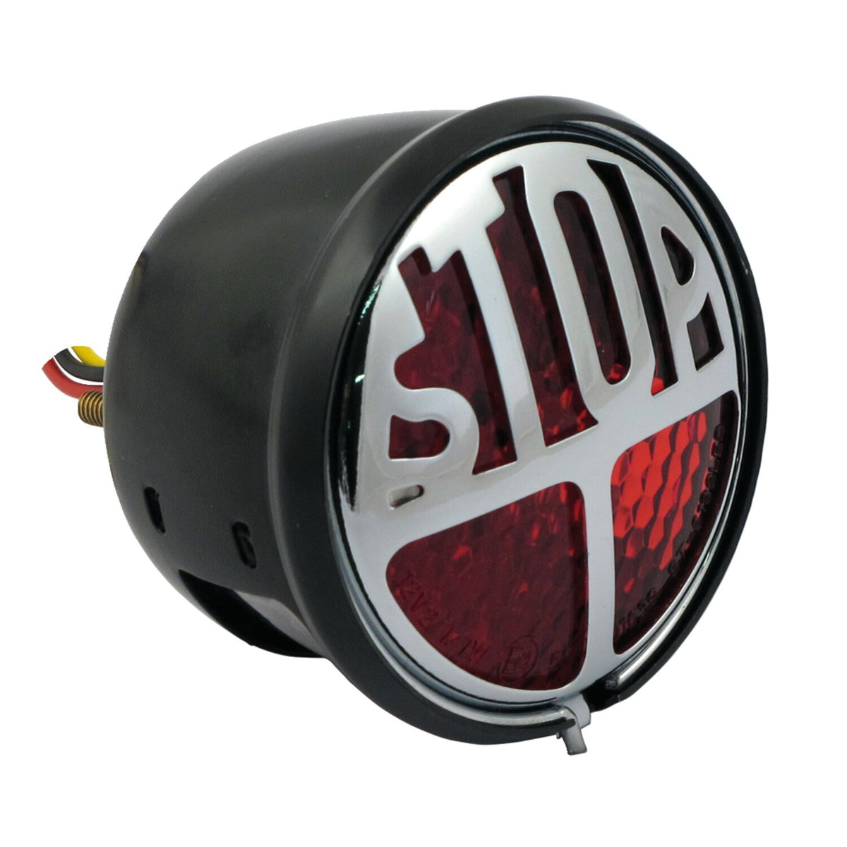 Stop LED taillight. Black. Red lens