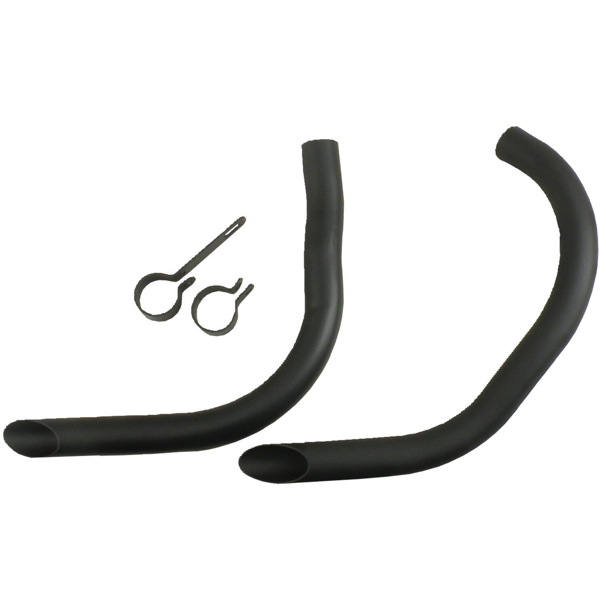 Drag pipes for 45" Flatheads, black