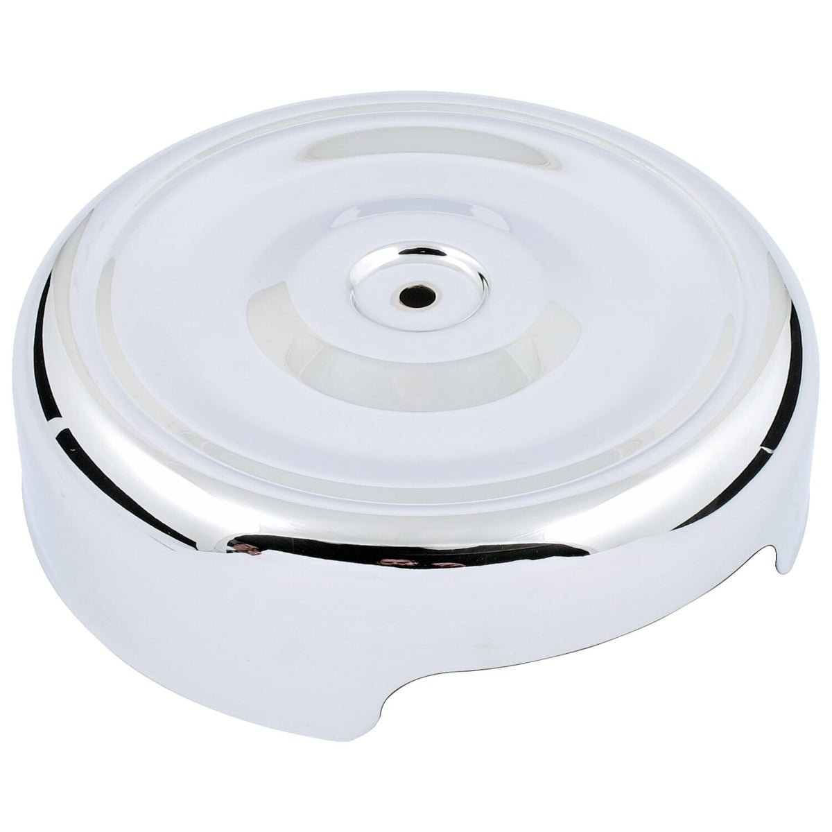 Air cleaner cover, Bobber style. 8", chrome
