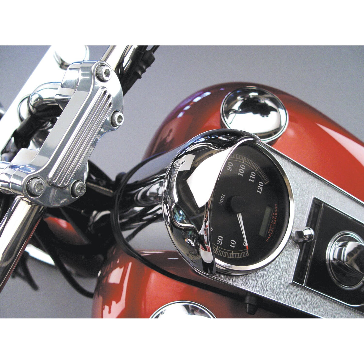 National Cycle, speedo visor. Chrome