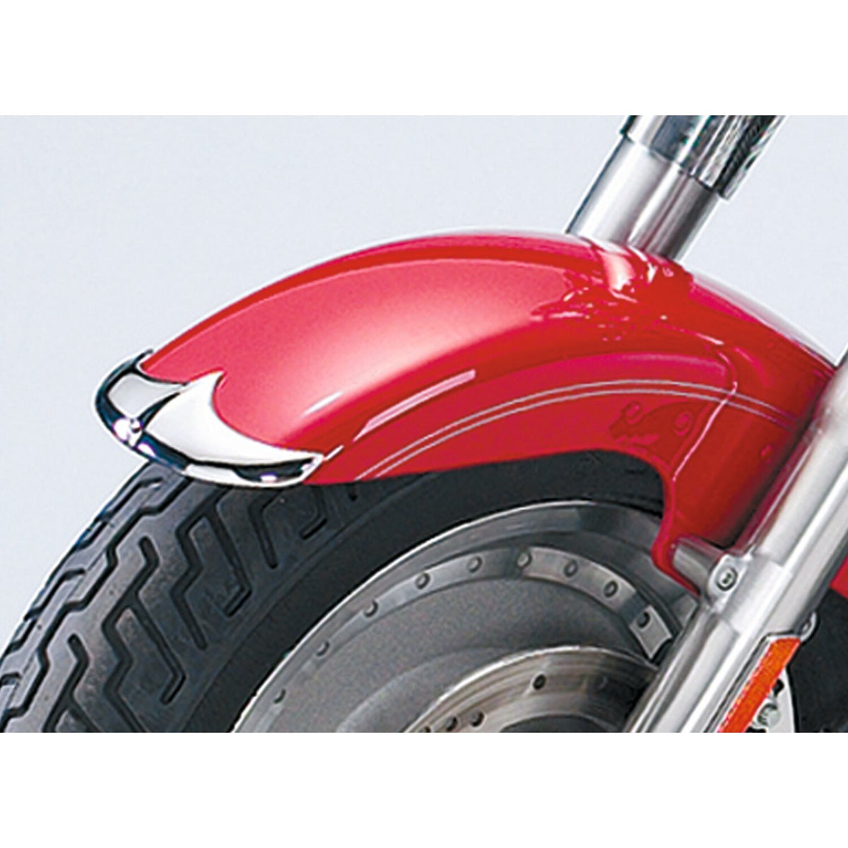 National Cycle, cast front fender tip. Chrome