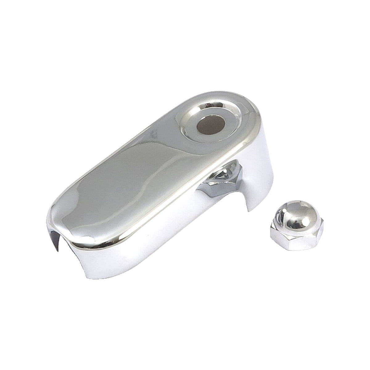 Clutch arm cover. 'Nostalgic'. Chrome