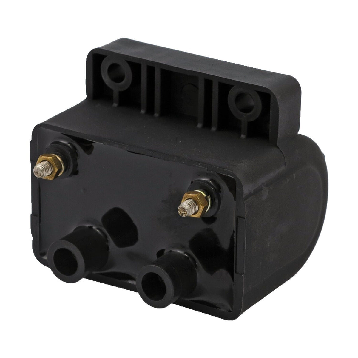 OEM style ignition coil. 12v, 3 ohm. Black