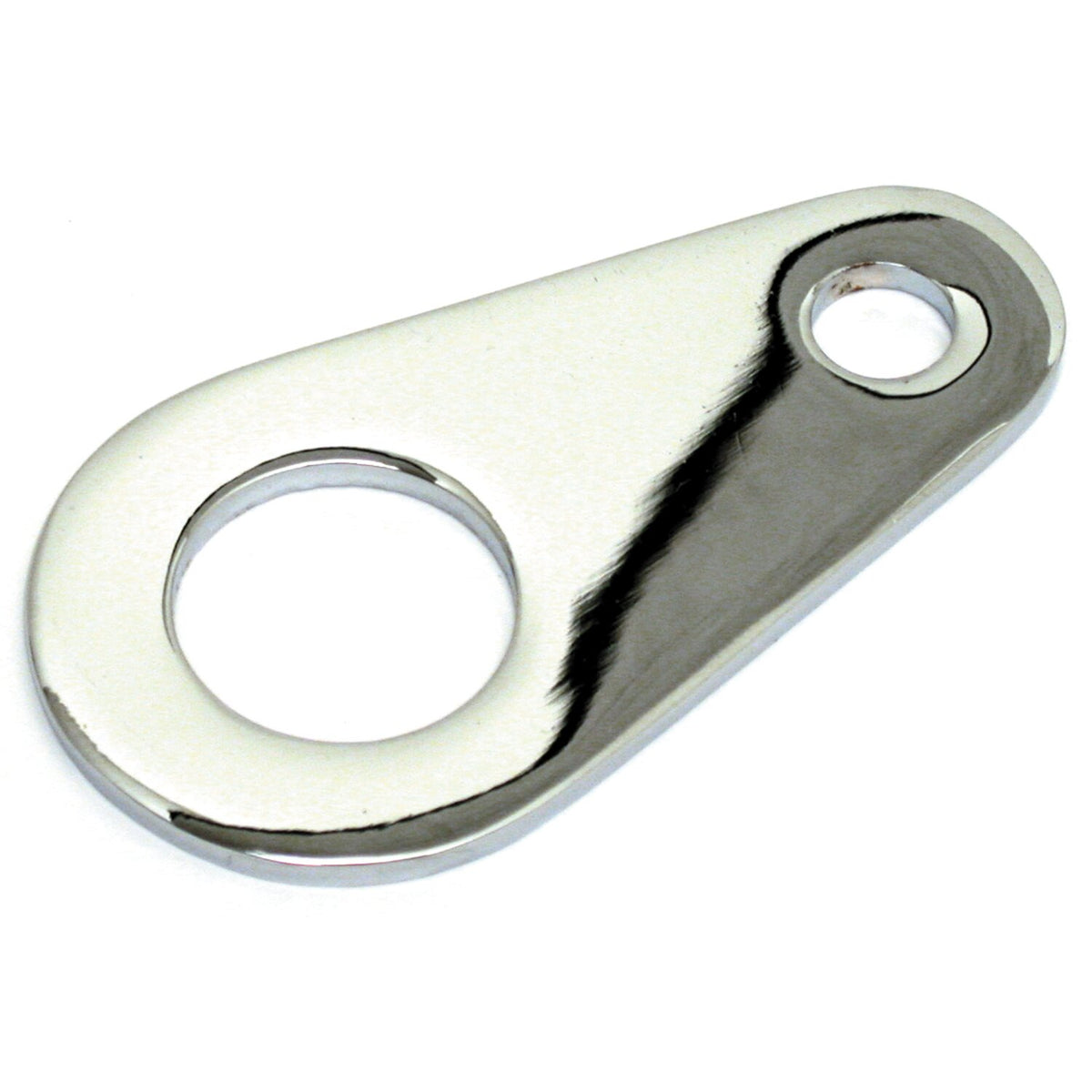 Ignition switch bracket, single mount hole. Chrome