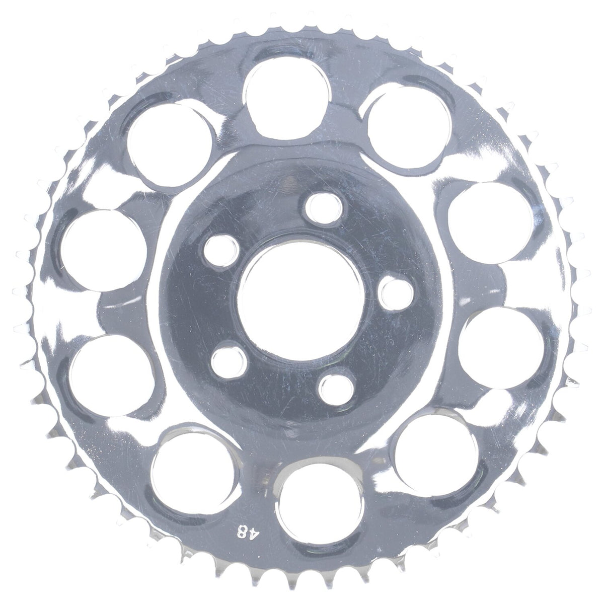 Rear sprocket, chrome. 48t