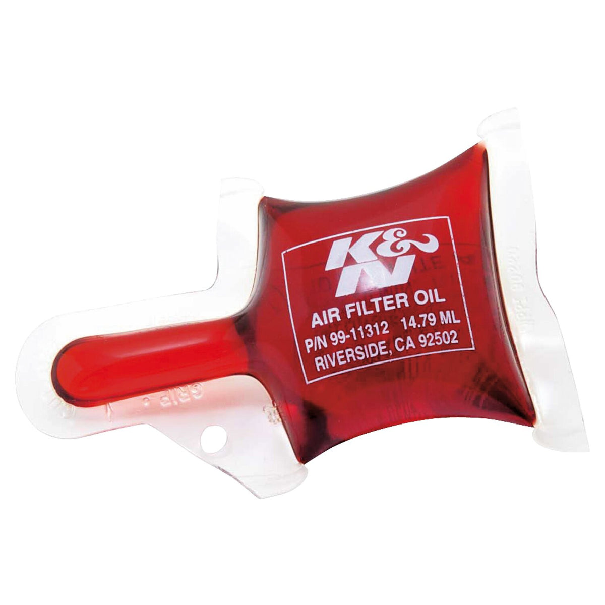 K&N, air filter oil. 1/2-oz pillow pack