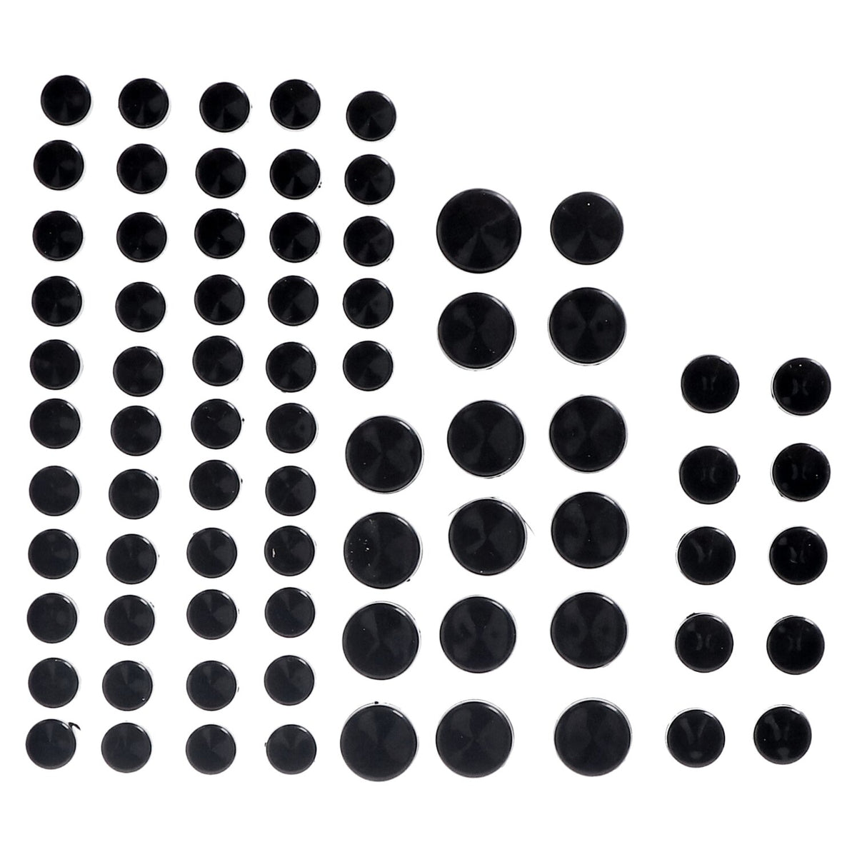 Smoothtopps, push-on cover set (75pc). Black