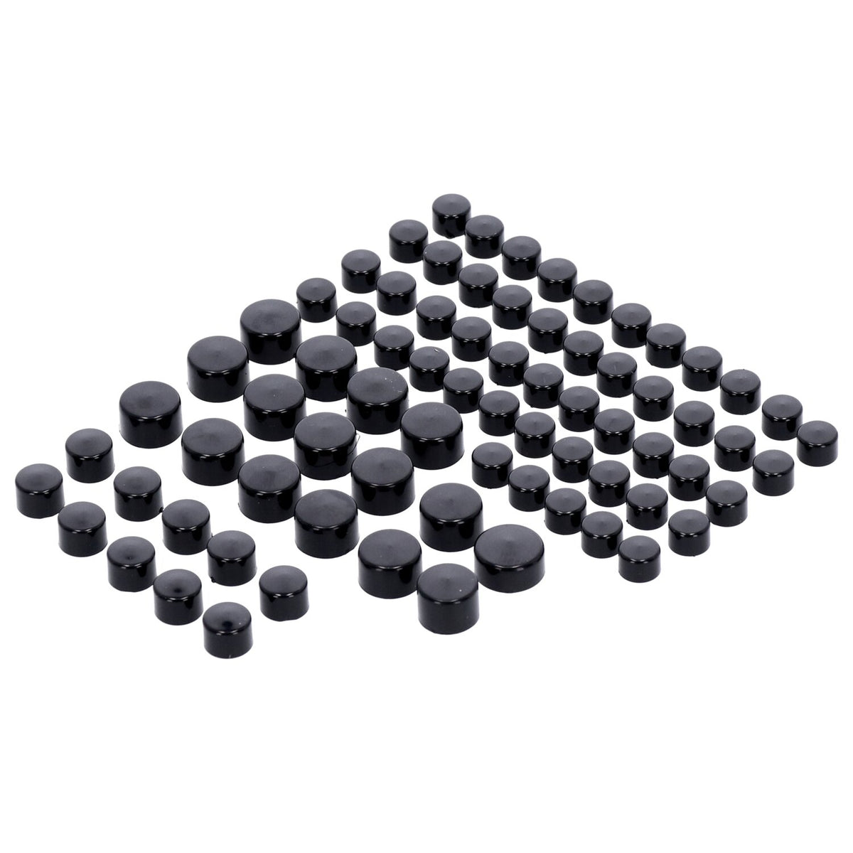 Smoothtopps, push-on cover set (75pc). Black