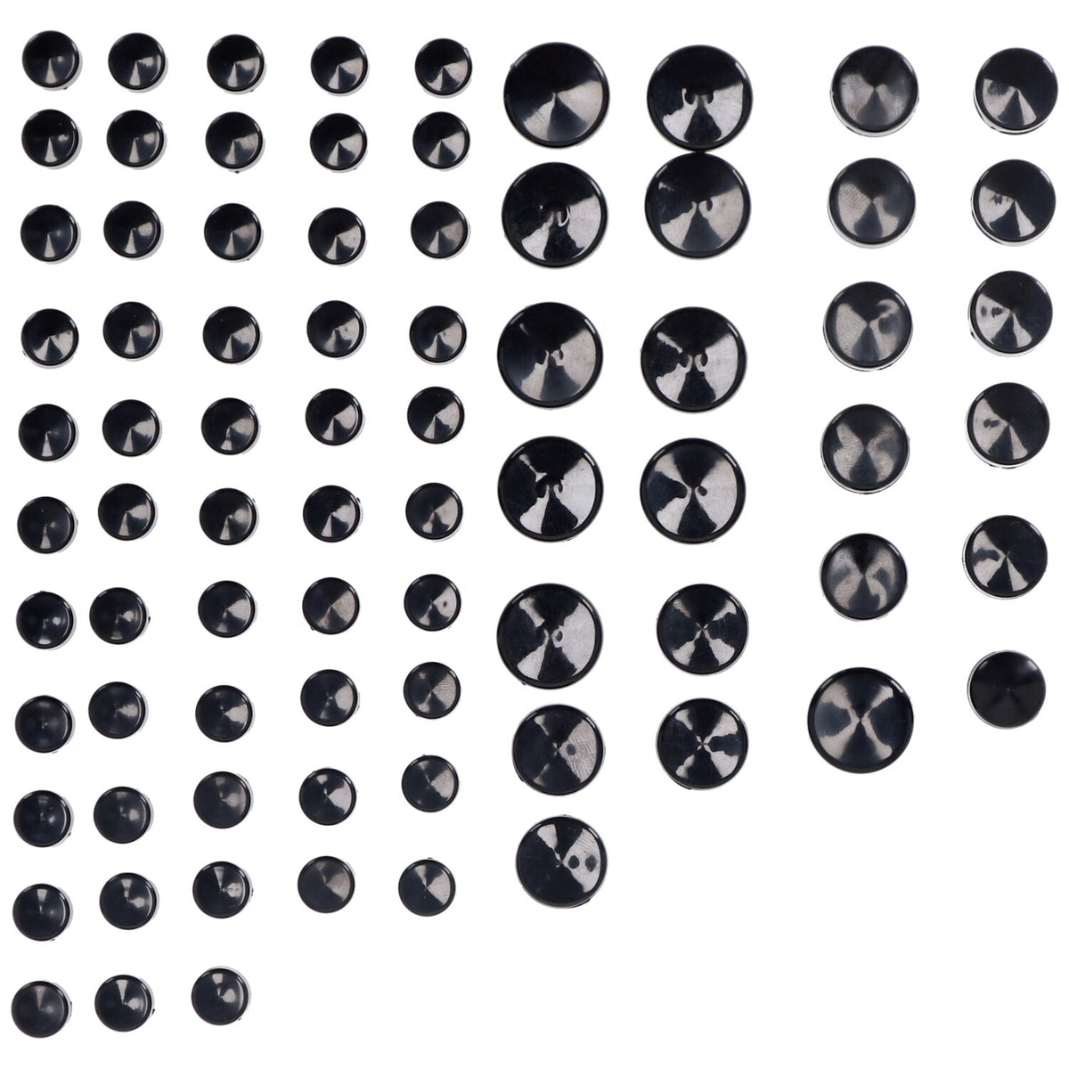 Smoothtopps, push-on cover set (77pc). Black