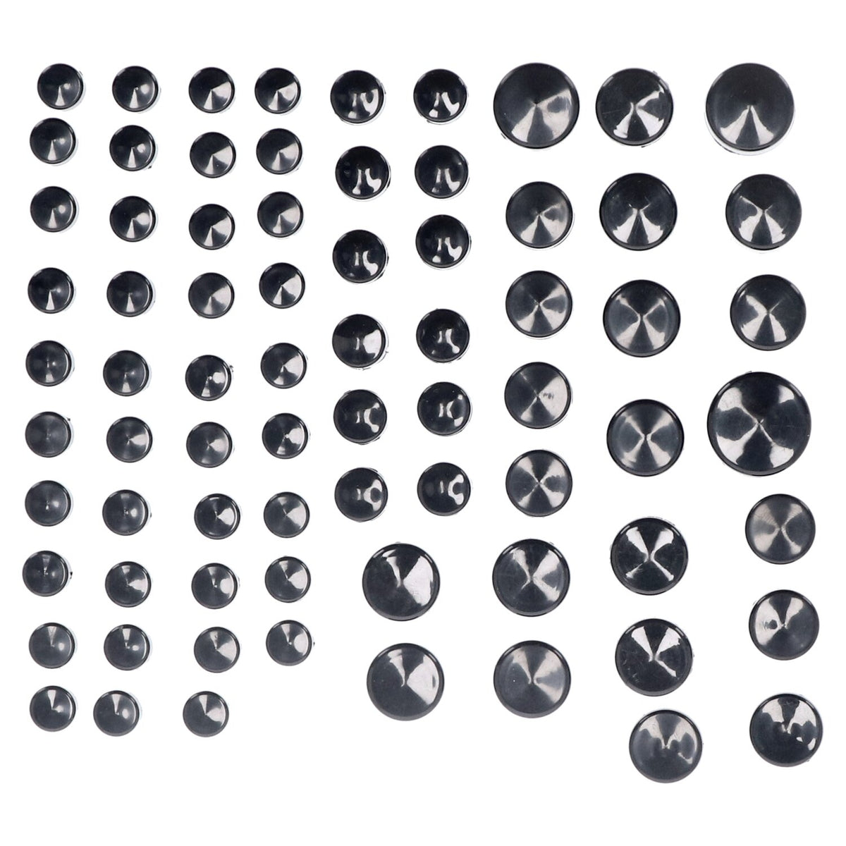 Smoothtopps, push-on cover set (74pc). Black