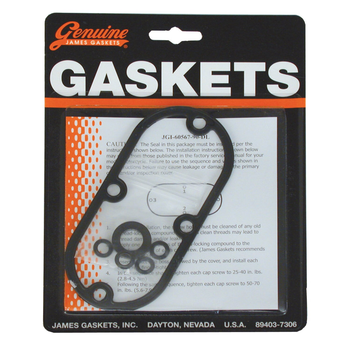 James, inspection cover gasket & seal kit. RCM